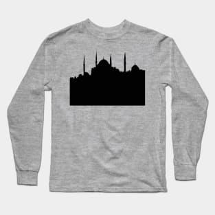 Istanbul Cityscape Silhouette Long Sleeve T-Shirt